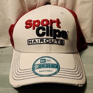 New Era Sports Clips Denny Hamlin 11 Trucker Snapback Hat - New